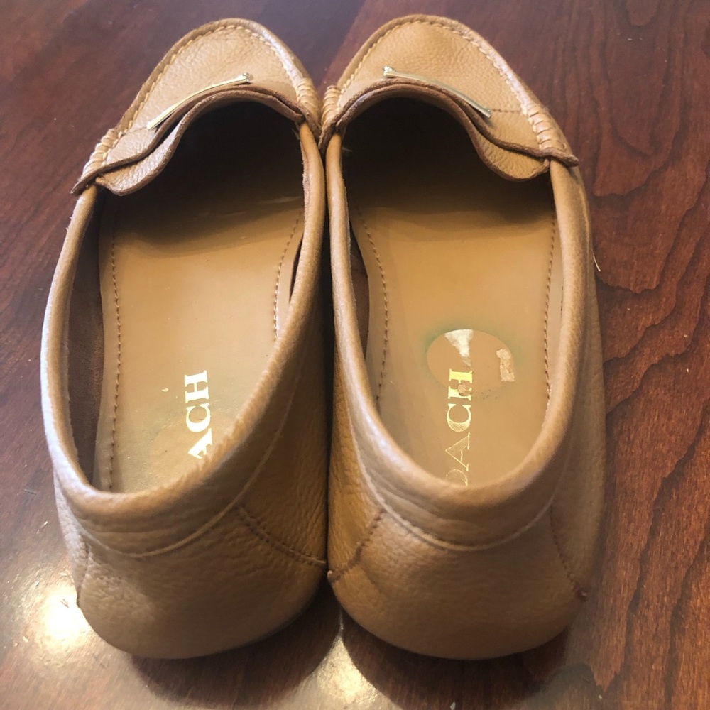 Coach Women's Tan Loafers - Picture 4 of 5